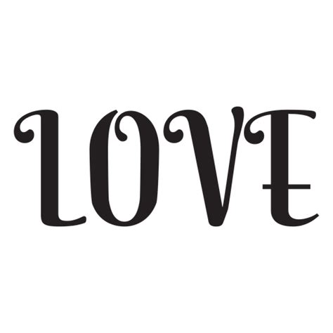 Love Lettering Icon Transparent PNG SVG Vector File