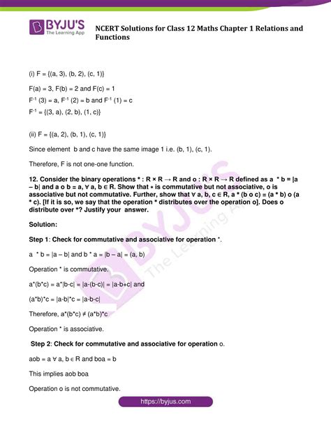 Ncert Solutions For Class 12 Maths Miscellaneous Exercise Chapter 1 Relations And Functions