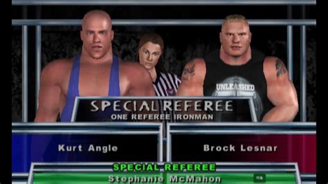 Brock Lesnar Vs Kurt Angle Ironman Match Special Referee