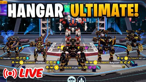 LIVEJOGANDO SÓ ROBÔS ULTIMATE NO HANGAR War Robots Brasil YouTube