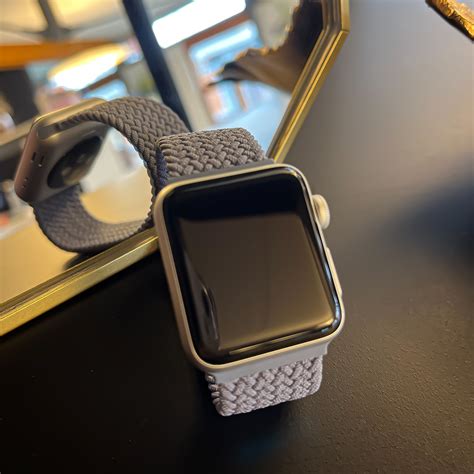 Bracelet Nylon Boucle Unique Tress Apple Watch Ardoise