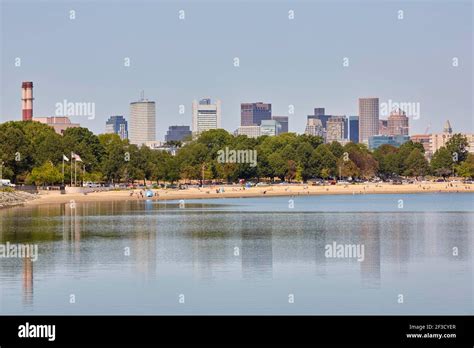 Pleasure Bay Beach Near Castle Island South Boston Massachusetts Usa