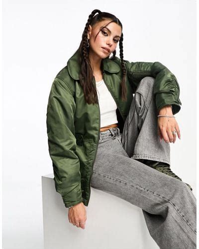 Green Collusion Jackets For Women Lyst