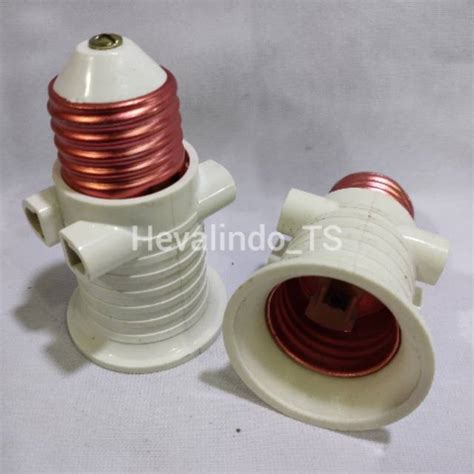 Jual Fitting Lampu Kombinasi Fiting Lampu 2 Colokan Fitting Kombinasi