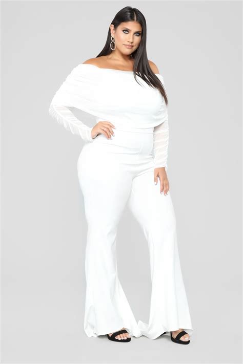 Womens Kendall Ruched Jumpsuit In White Size 3x By Fashion Nova In 2021 Jumpsuit Fashion