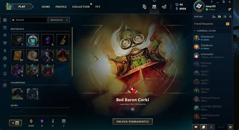 I guess Red Baron Corki is available through the 10 year anniversary ...