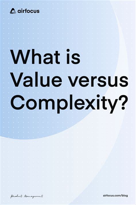 What Is Value Versus Complexity In 2020 What Are Values Versus