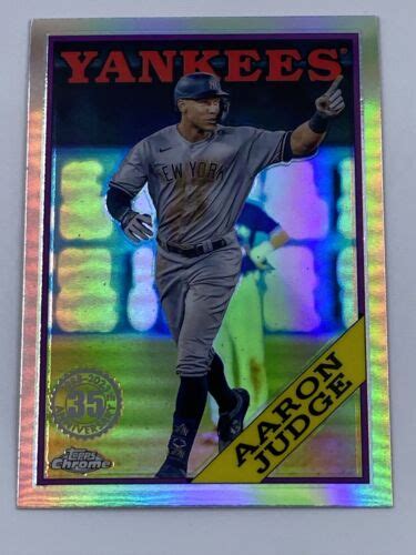 Topps Chrome Baseball Aaron Judge Refractor Bc New York