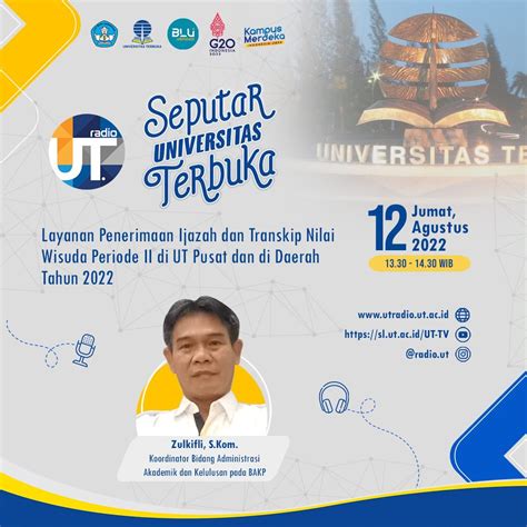 Layanan Penerimaan Ijazah Transkrip Nilai Wisuda Periode Ii Di Ut