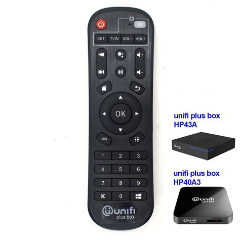 Unifi Plus Box Compatible Remote Control With Number Black Hp A