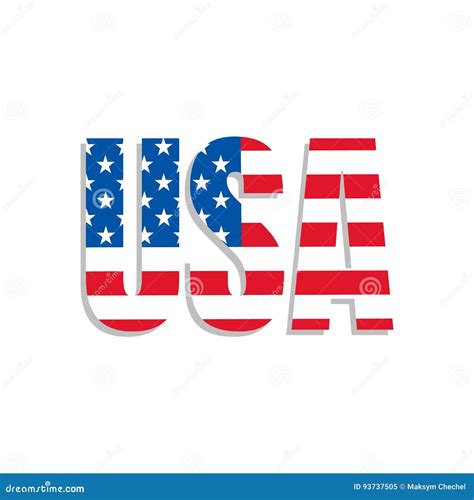 Usa Typography Of Usa Flag Stock Vector Illustration Of Vote Design