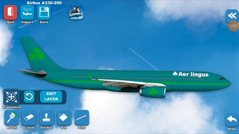 Airlines Painter Aer Lingus Green Color A330 Youtube