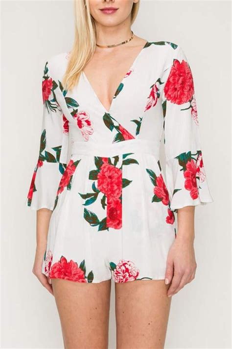 Floral Kimono Romper Rompers Kimono Fashion Floral Kimono