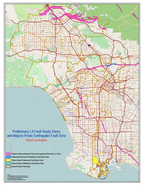 Earthquake: Los Angeles' preliminary earthquake fault study zone - Documents - Los Angeles Times