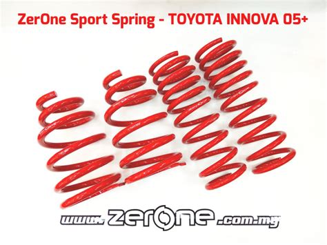 Zerone Type S Lowering Spring Toyota Innova ZerOne