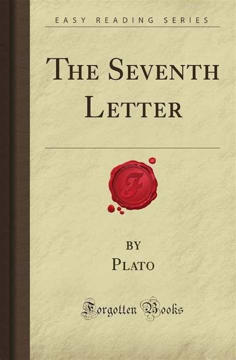 The Seventh Letter Forgotten Books Plato Plato Wilhelm Amazones