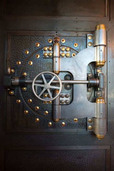 Vintage Bank Vault Door Safe Stock Photo Image Of Door Vault 50233678