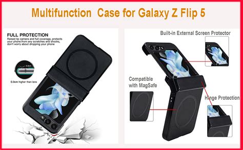 Amazon MSOTES For Galaxy Z Flip 5 Case With Hinge Protection