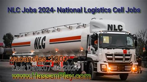 NLC Jobs 2024 National Logistics Cell Jobs Hassan Play