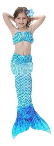 Conjunto De Bikini De Cola De Sirena Para Niños Y Niñas Meses sin interés