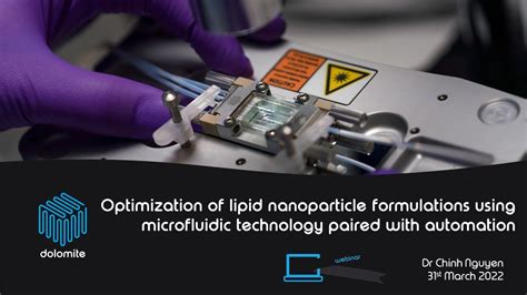 Webinar Optimization Of Lipid Nanoparticle Formulations Using