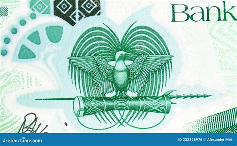 Kina Polymer Banknote Bank Of Papua New Guinea Closeup Bill