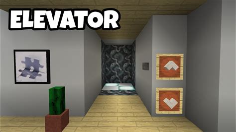 REALISTIC ELEVATOR Tutorial In Minecraft Bedrock Edition YouTube