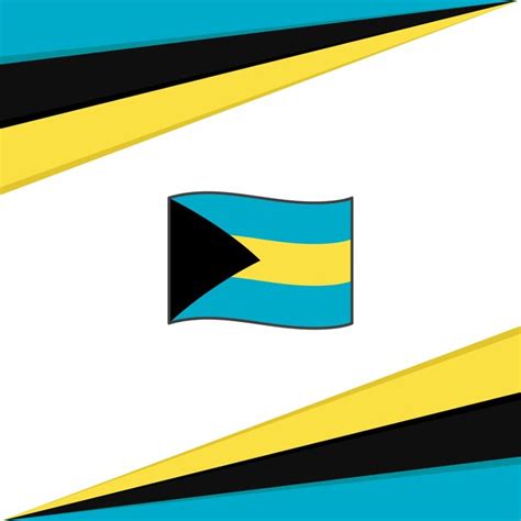 Premium Vector Bahamas Flag Abstract Background Design Template