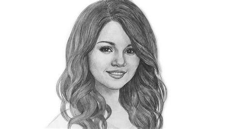 Selena Gomez Beautifull Portrait Drawing Selenagomez Youtube