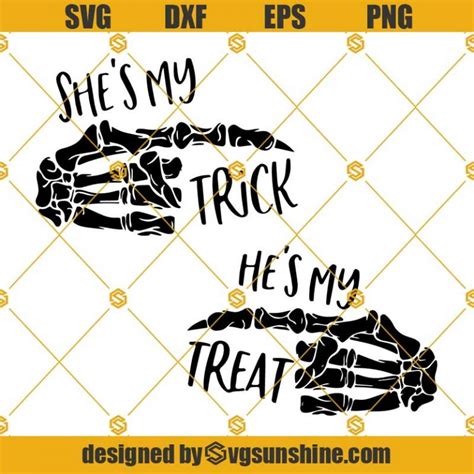 Skeleton hands Svg, Couple Halloween Svg