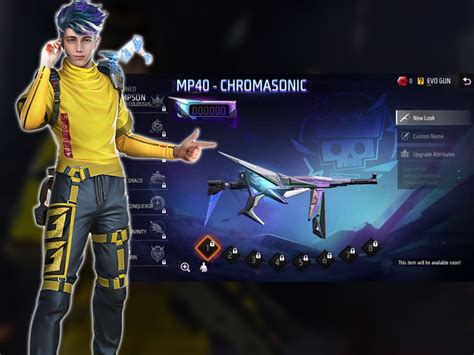 Free Fire Mp Chromasonic Evo Gun Skin Leaked