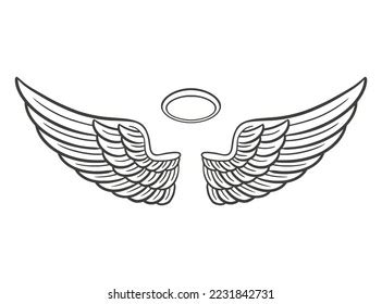 Angel Wings Design Vector Illustration Stock Vector (Royalty Free ...