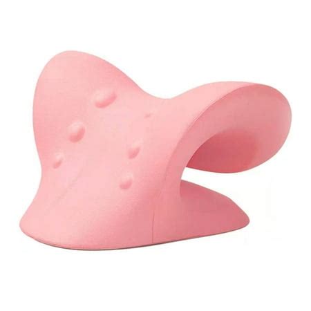 Neck Traction Pillow Neck Stretcher For Neck Pain Relief Shoulder Relaxer-Pink- | Walmart Canada