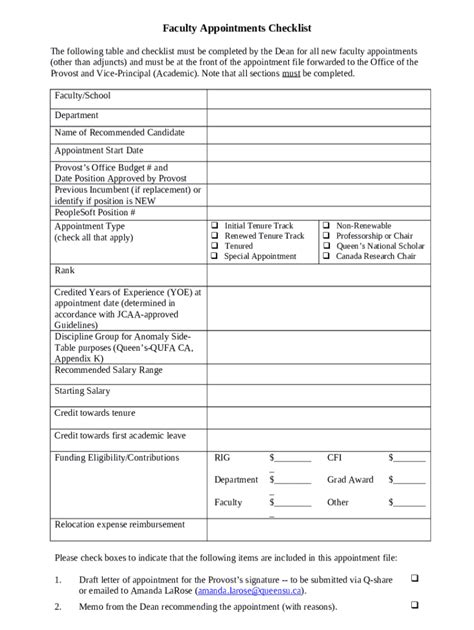 Appointments Promotion And Tenure Apt Criteria And Doc Template