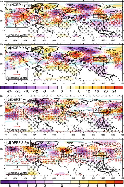 As In The Fig 5 But For The Geopotential Height Anomalies At 250 HPa