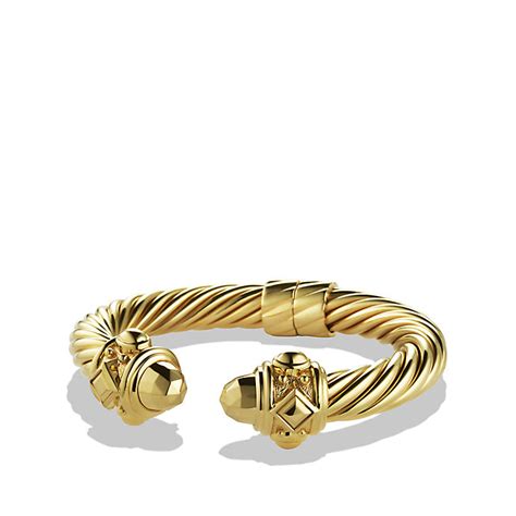 David Yurman Renaissance Bracelet In 18k Gold 10mm In Metallic Lyst