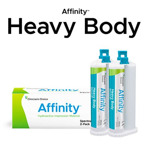 Affinity Heavy Body Hydroactive Impression Tray Material Medi Dent