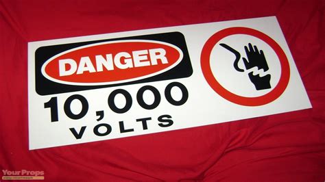 Jurassic Park High Voltage Sign Replica Movie Prop