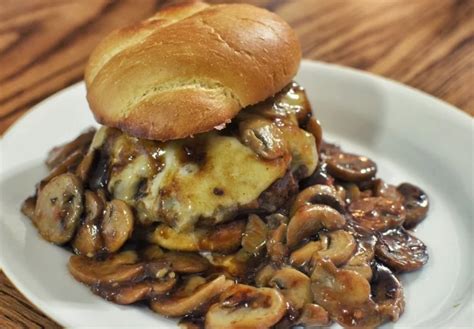 Authentic Mushroom Swiss Burger Recipe - Cooking Frog