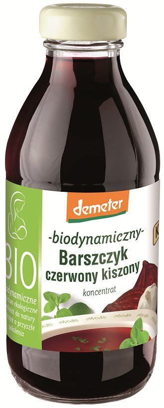 Barszcz Czerwony Kiszony Bezglutenowy Koncentrat Demeter Bio Ml