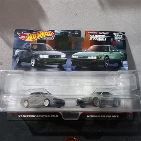 Jual Hot Wheels Premium Two Pack Nissan Sentra Se R Nissan Silvia S Kota Bandung