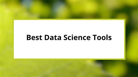 Best Data Science Tools Everyone Should Know in 2024