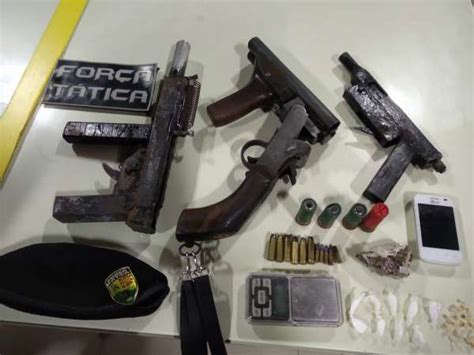 Ação Da Pmce Resulta Na Captura De Dupla Três Armas De Fogo Artesanais