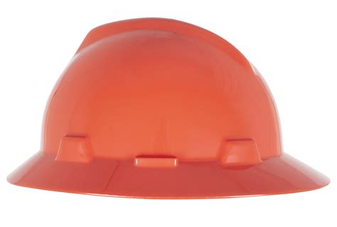 Airgas Msa454734 Msa Orange V Gard® Polyethylene Full Brim Hard Hat