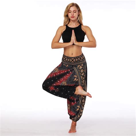 Aliexpress Buy One Size Women Yoga Pants Blend Bohemia Multicolor