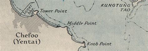 Fig. 77. Chefoo; Inset map of Chinese bund by Royal Naval Intelligence ...