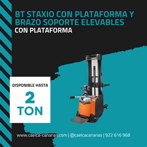 Bt Staxio Con Plataforma Y Brazo Soporte Elevables Carretillas