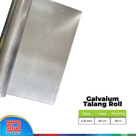 jual talang galvalum lebar cm tebal mm roll meter seng plat