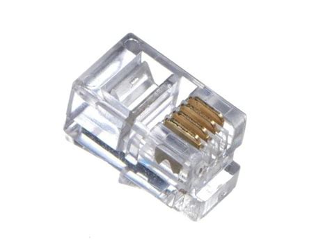 Коннектор RJ-9 4P4C категория 5e, 50 шт., Netko Optima (NC-RJ-9-(4p4c ...