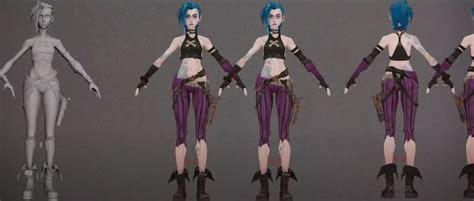 Jinx Arcane Turnaround Concept Art League Of Legends League Of